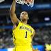 Michigan freshman Glenn Robinson III dunks the ball during the second half at the Final Four in Atlanta on Saturday, April 6, 2013. Melanie Maxwell I AnnArbor.com